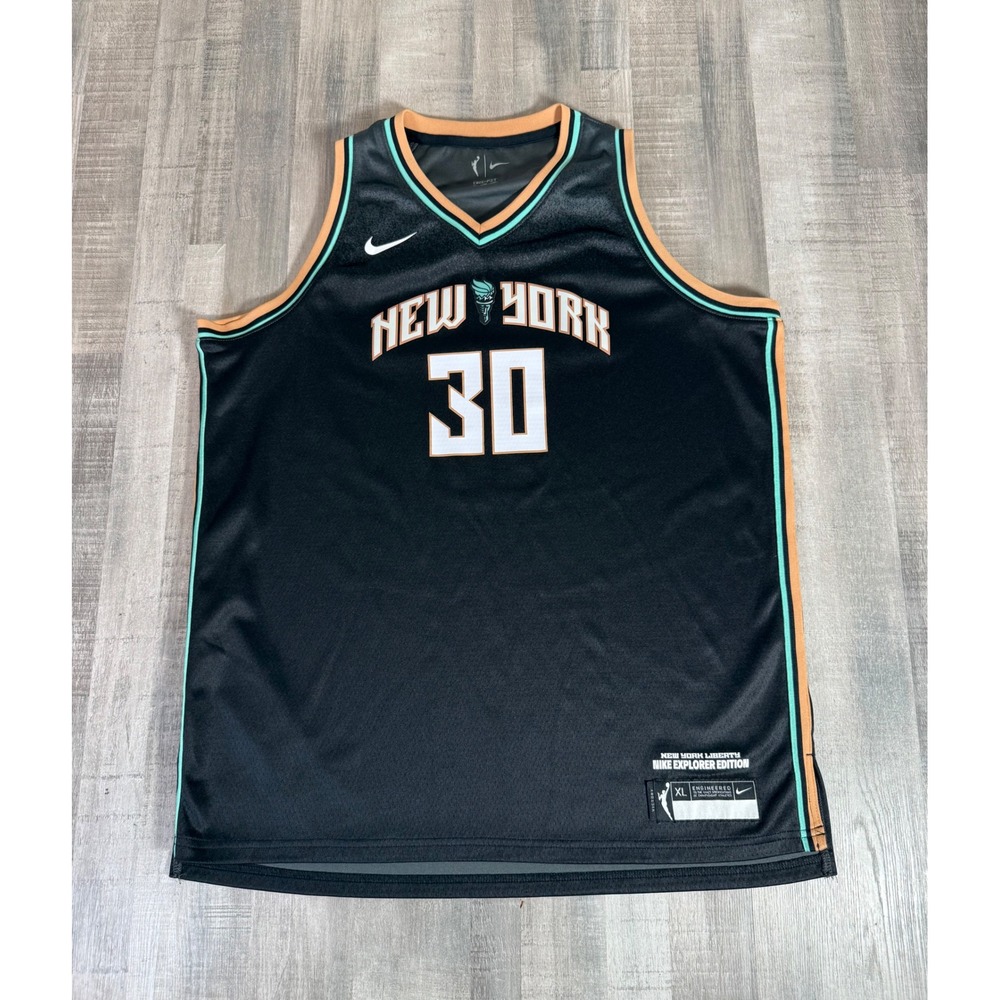 Nike New York Liberty Breanna Stewart 30 Explorer Edition Jersey Womens XL Black